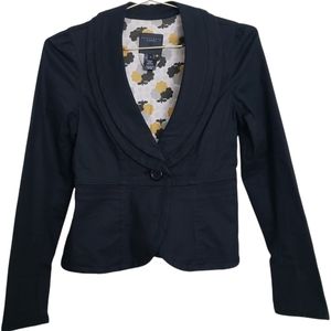Anthropologie Sanctuary Clothing Black Double Button Blazer Sz Small S